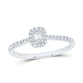 1/4CTW-DIA ANA M  FASHION PROMISE EMERALD RING